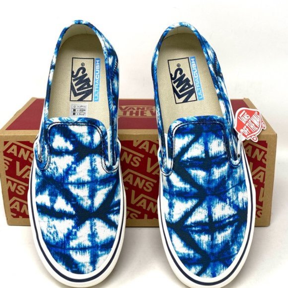 💖MEGA SALE💖VANS Slip On Indigo Blues Shoes Women's Canvas Sneakers VN0A3MVDIEM - Picture 4 of 10